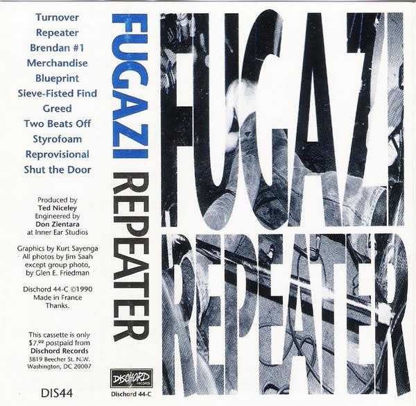 Rock/Pop Fugazi - Repeater (scuffs on cassette shell)