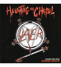 Metal Slayer - Haunting The Chapel (2008 Clear w/Blood Splatter) (NM, except for edge of record that has manufacturing chip, does not affect play area/VG++)