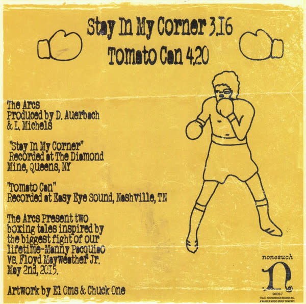 Rock/Pop The Arcs - Stay In My Corner / Tomato Can (2015 7") (NM/NM)