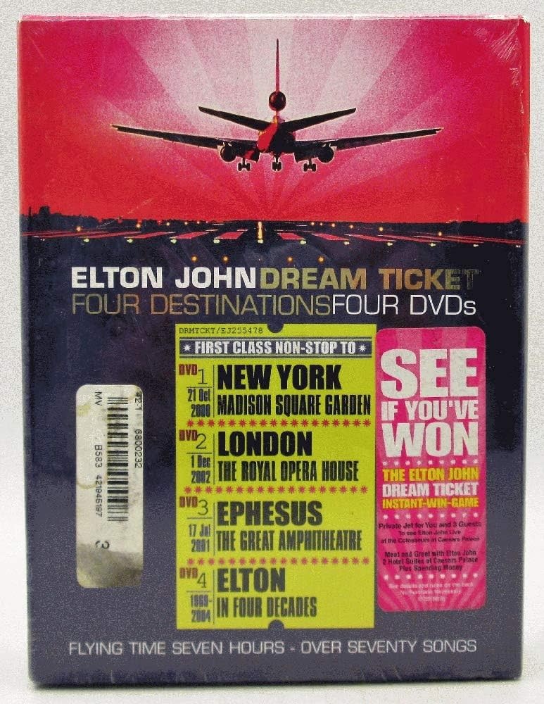 Rock/Pop Elton John: Dream Ticket - Four Destinations Four DVDs (USED DVD)