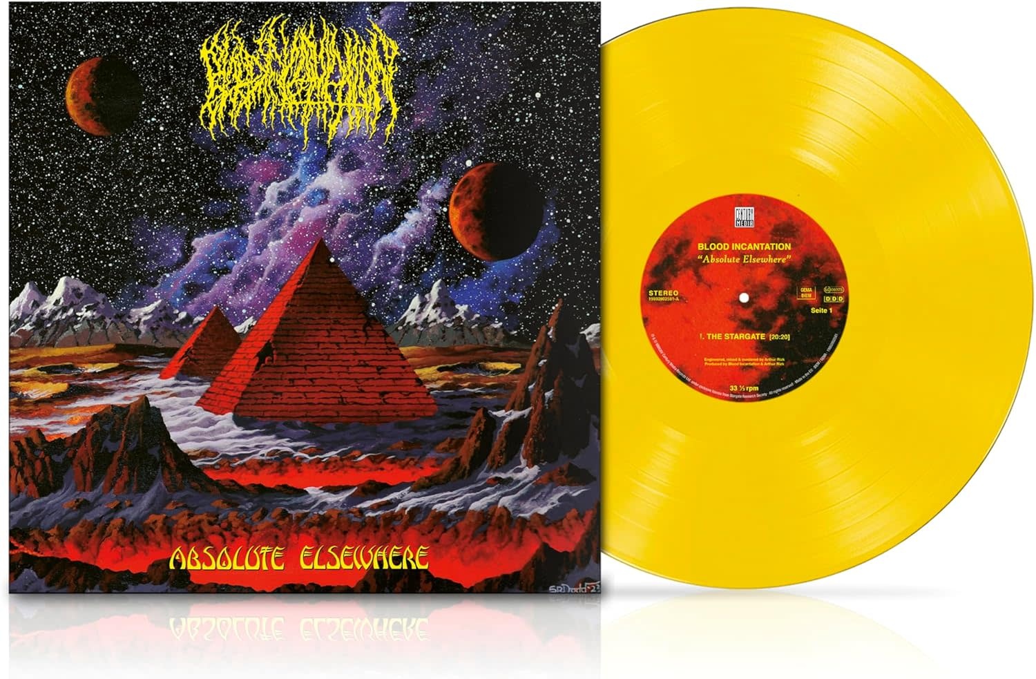 Metal Blood Incantation - Absolute Elsewhere (Gatefold 180g Transparent Sun Yellow Vinyl w/Poster)