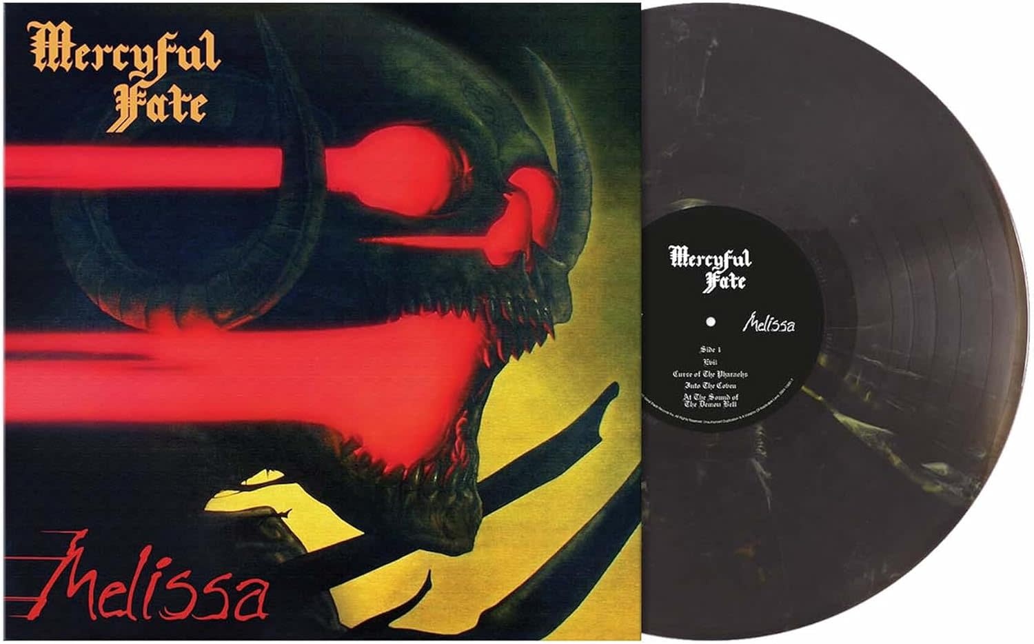 Metal Mercyful Fate - Melissa (Thunderstorm Black with Yellow Marble)