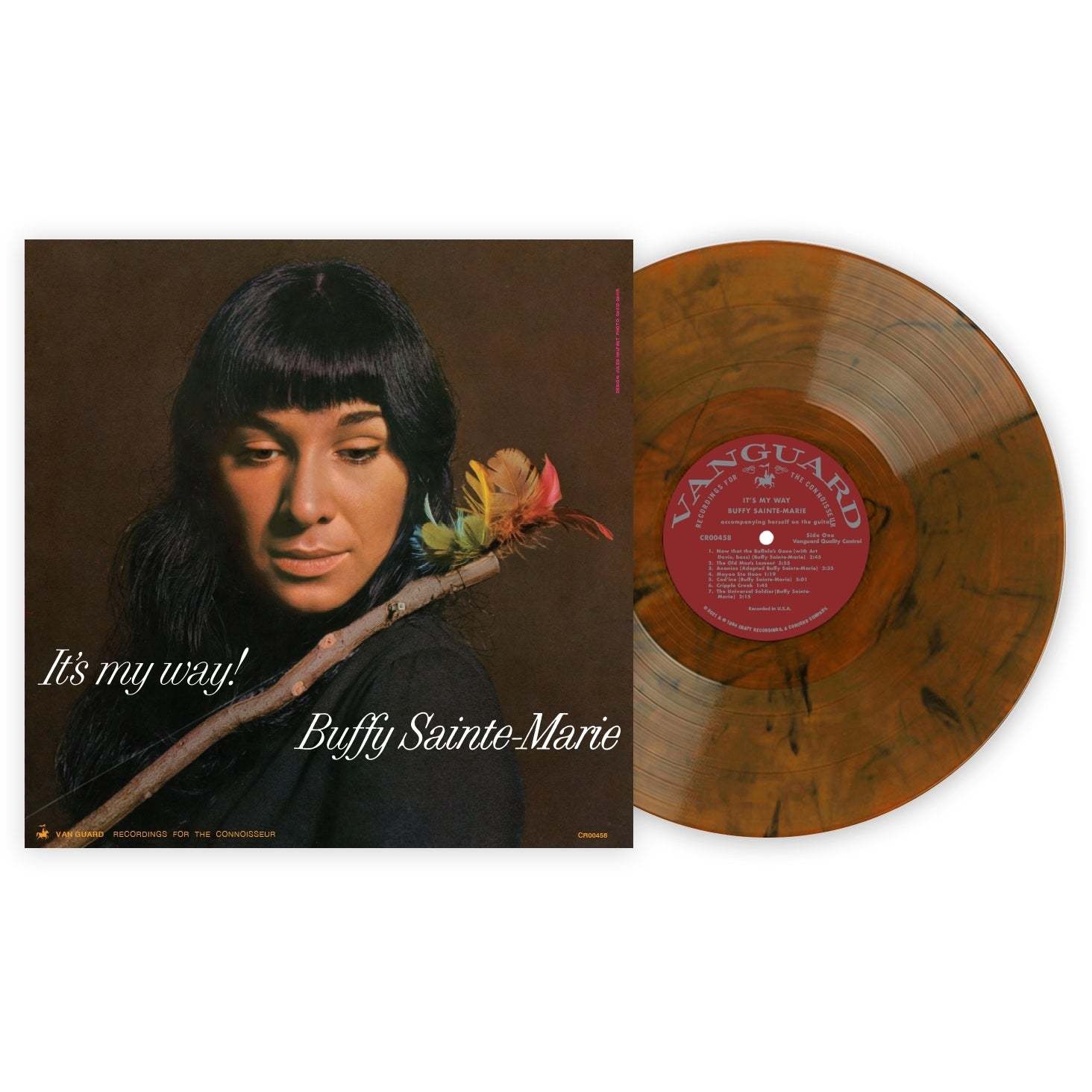 Folk/Country Buffy Sainte-Marie - It's My Way! (Orange Smoke Marbled Vinyl From the 2021 VMP 'The Story of Vanguard' Box Set) (VG++/VG++)
