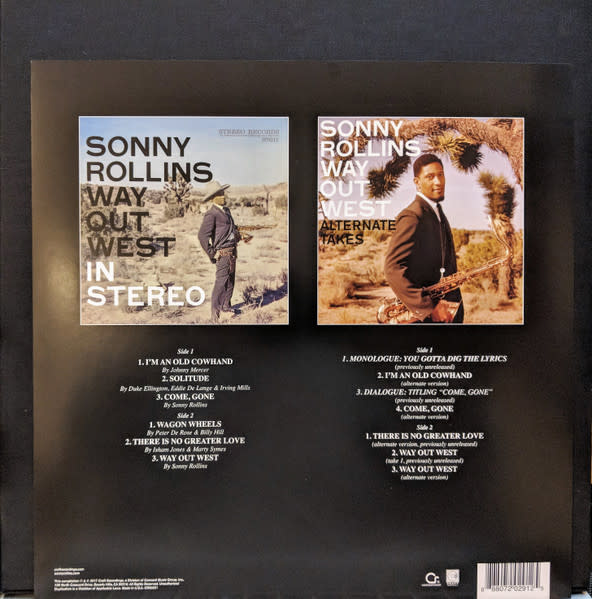 Jazz Sonny Rollins - Way Out West (2LP Deluxe Edition Box Set) (NM/NM)