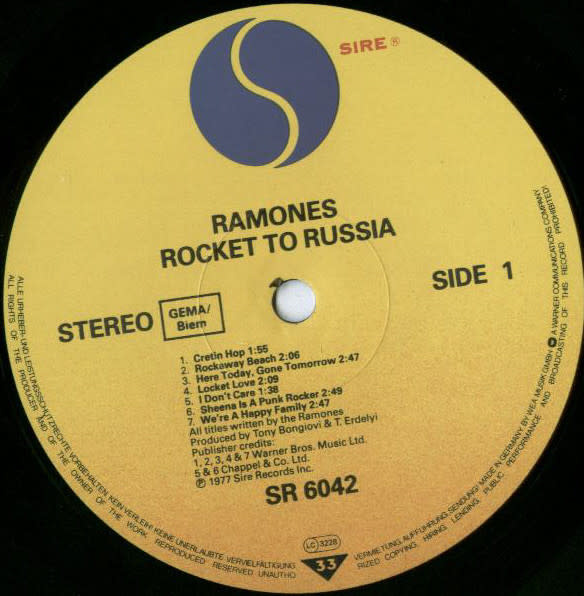 Punk/Hardcore Ramones - Rocket To Russia (EU Reissue) (VG/VG+)