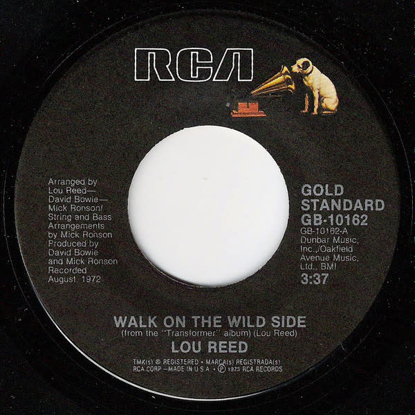 Rock/Pop Lou Reed - Walk On The Wild Side b/w Vicious ('75 US 7") (VG+)