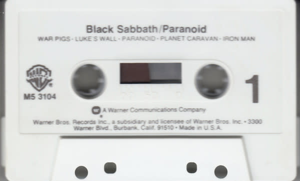 Metal Black Sabbath - Paranoid