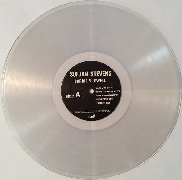 Rock/Pop Sufjan Stevens - Carrie & Lowell (2015 Clear Vinyl) (NM/NM) (Reduced price: $59.99 -> $49.99)
