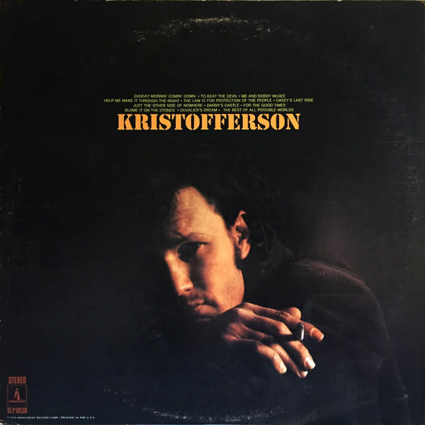 Folk/Country Kris Kristofferson - Kristofferson ('70 US Repress) (VG+/VG+, sticker on cover)