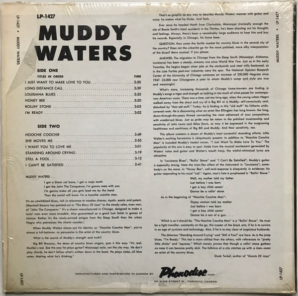 Blues Muddy Waters - The Best Of ('58 CA Mono) (VG, light surface noise/VG, ring/spine-wear, small creases)