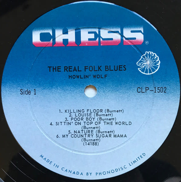 Blues Howlin' Wolf - The Real Folk Blues ('66 CA Mono) (VG, plays VG+/VG+, 2 small tears on spine)