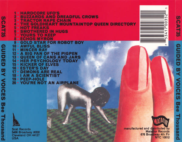 Rock/Pop Guided By Voices - Bee Thousand (1994 Scat/Matador Vintage USED CD)