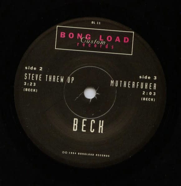 Rock/Pop Beck - Steve Threw Up ('94 Bong Load 7") (VG+/VG+)