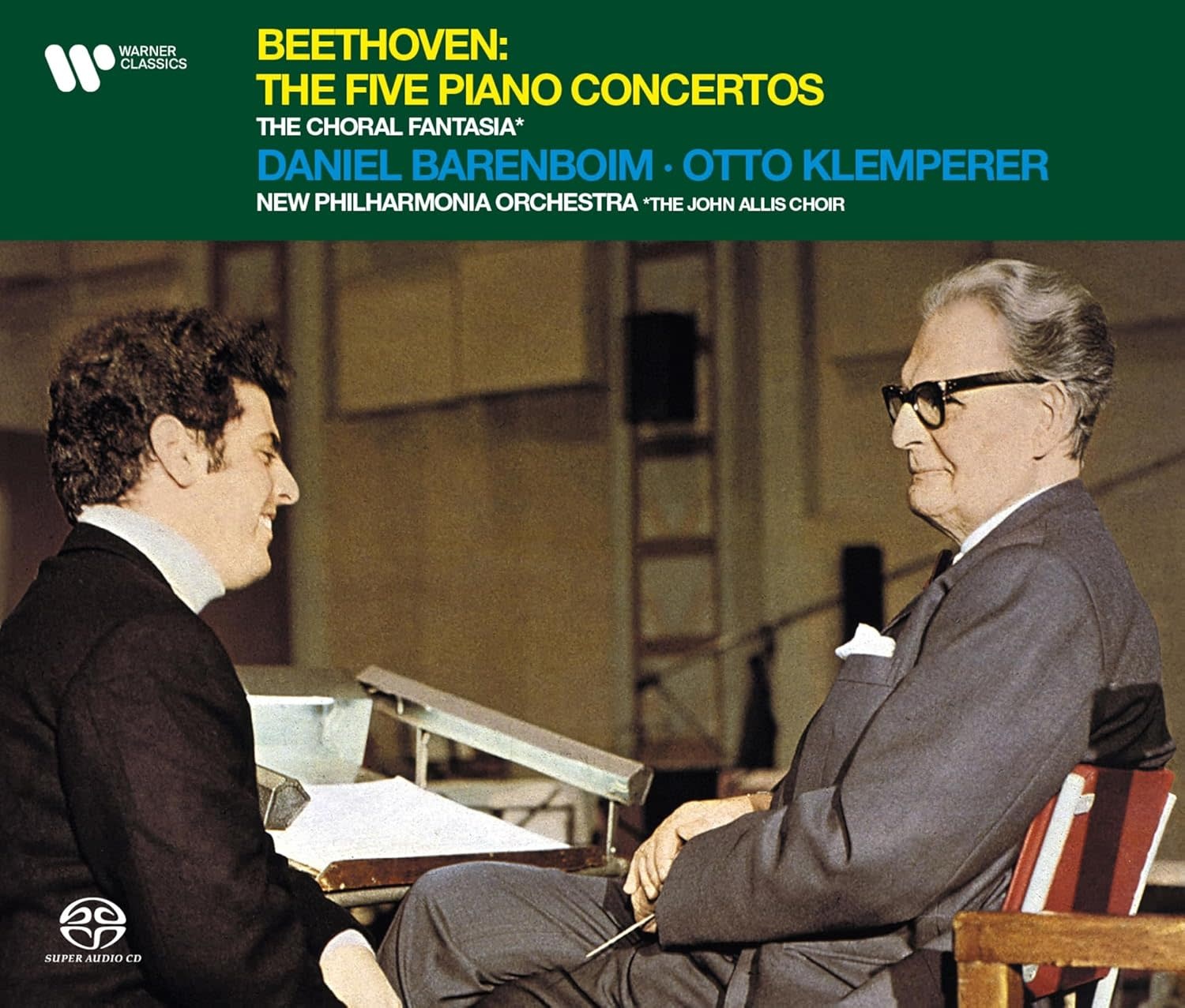 Classical Beethoven - Daniel Barenboim / Otto Klemperer - The Five Piano Concertos, The Choral Fantasia (3 x SACD USED)