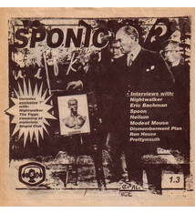 Rock/Pop V/A - Sponic 1.3 ('98 US 7" w/zine, feat. Nightwalker [Robert Pollard]) (VG+/VG++)