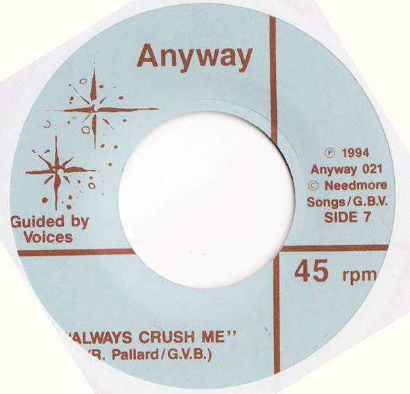 Rock/Pop Belreve / Guided By Voices - The Sulk King / Always Crush Me ('94 US Split 7") (VG+/VG++)