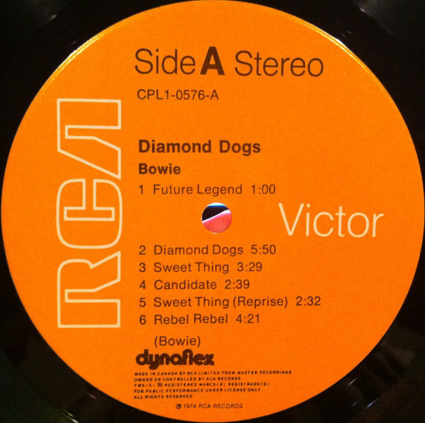 Rock/Pop David Bowie - Diamond Dogs ('74 CA Gatefold) (VG++/VG+, creases, light scuffs on cover)