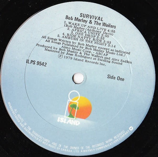 Reggae/Dub Bob Marley & The Wailers - Survival ('79 CA) (VG+/ creases, light shelf/spine-wear)