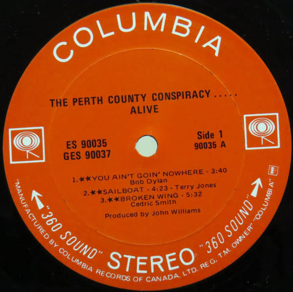 Rock/Pop Perth County Conspiracy - Alive ('71 CA) (VG+/VG+)