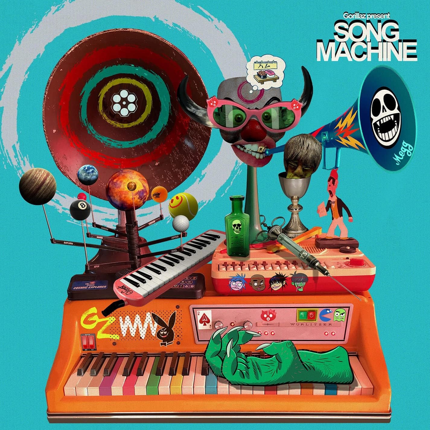 Rock/Pop Gorillaz – Song Machine Season One (Yellow Transparent Vinyl) (NM/VG, subtle sleeve-warp, otherwise VG+)
