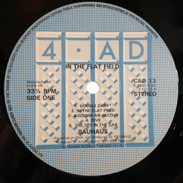 Rock/Pop Bauhaus - In The Flat Field ('80 UK) (VG++/VG, lots of creases)