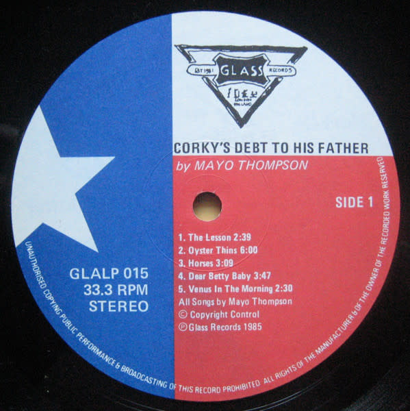 Rock/Pop Mayo Thompson - Corky's Debt To His Father ('85 UK Reissue) (NM/VG+)