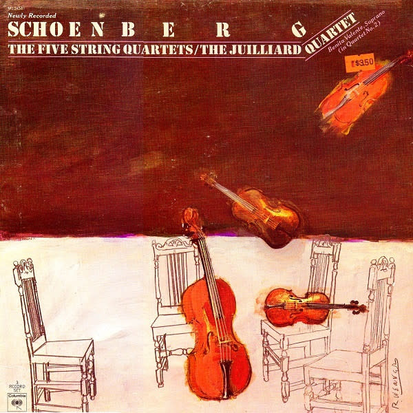 Classical Arnold Schoenberg, Juilliard String Quartet - The Five String Quartets ('77 US 3LP Box Set) (VG+/VG+)