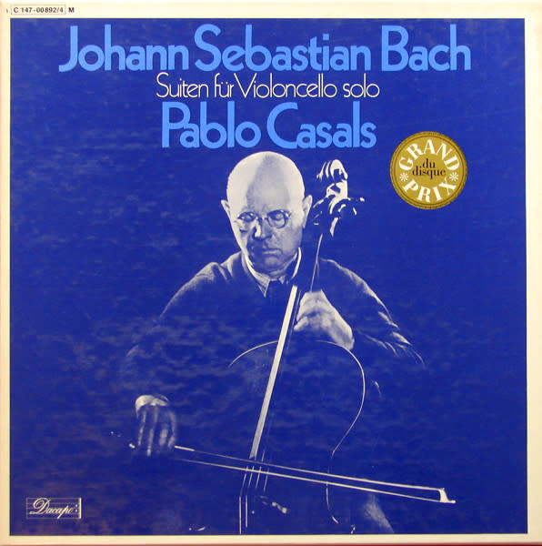 Classical Bach, Pablo Casals - Suiten Für Violoncello Solo (Germany 3LP Box Set) (VG+/VG+)