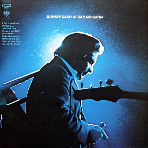 Folk/Country Johnny Cash - At San Quentin ('69 CA) (VG, conservative grade/VG, creases)