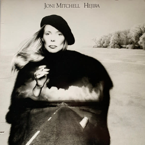 Rock/Pop Joni Mitchell - Hejira  ('76 US LP/CA Jacket) (VG+/G+, light stains, hole punch, shelf/spine-wear)