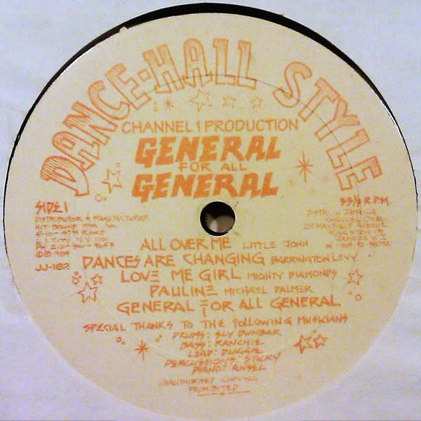 Reggae/Dub V/A - General For All General ('84 Jamaica) (VG+/VG+)