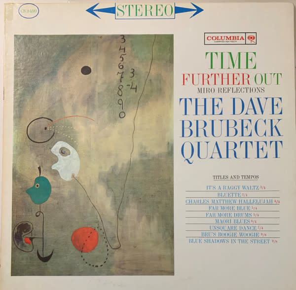 Jazz Dave Brubeck Quartet - Time Further Out (Miro Reflections) ('71 US) (VG plays VG+/VG, light stain on cover)