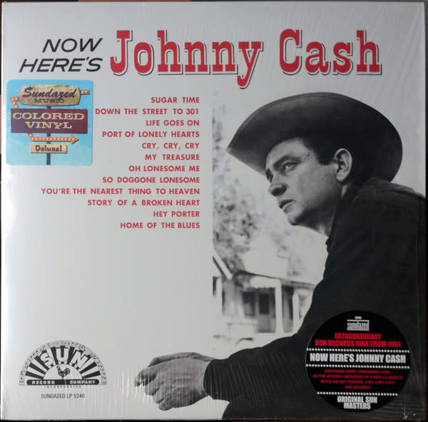 Folk/Country Johnny Cash - Now Here's Johnny Cash (2016 Sundazed Red Translucent Vinyl) (VG+/VG+)