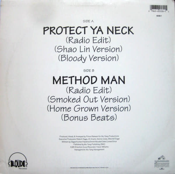 Hip Hop/Rap Wu-Tang Clan - Protect Ya Neck ('93 US 12") (VG/VG, hole punch)
