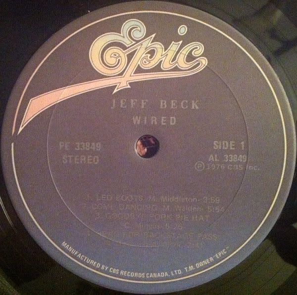 Rock/Pop Jeff Beck - Wired (CA Reissue) (VG+/VG+)