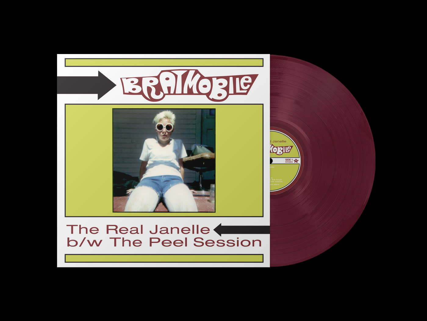 Punk/Hardcore Bratmobile - The Real Janelle & The Peel Session (Maroon Vinyl) (RSD BF - Nov. 28, 2025)
