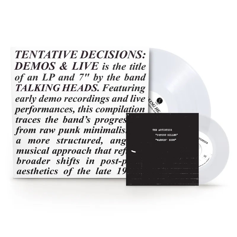 Rock/Pop Talking Heads - Tentative Decisions: Demos & Live (Clear w/7") (RSD BF - Nov. 28, 2025)