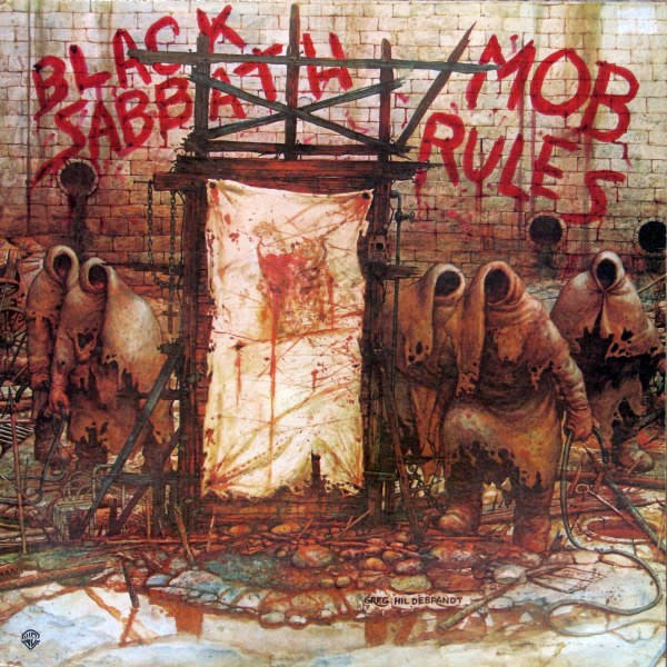 Metal Black Sabbath - Mob Rules ('81 CA) (G+, crackle/VG, 3 in. bottom seam split, shelf/spine-wear, creases)