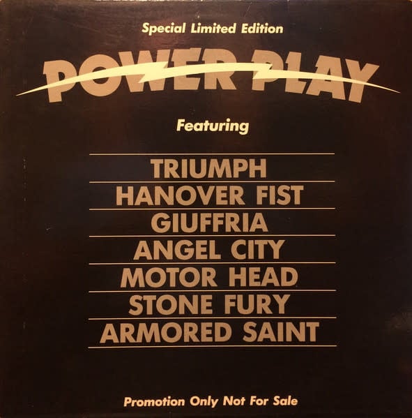 Rock/Pop V/A - Power Play ('85 CA Promo Sampler) (VG++/VG+)