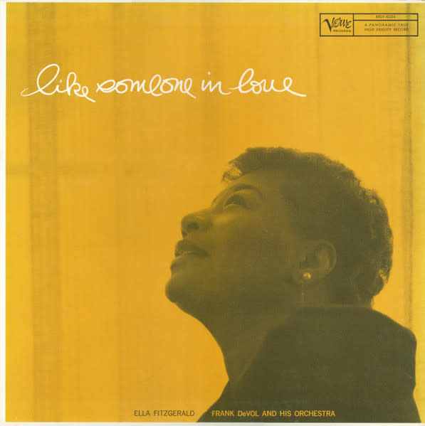 Jazz Ella Fitzgerald, Frank DeVol And His Orchestra - Like Someone In Love ('57 US Mono) (VG+, light surface noice/VG, 5 in. top seam split otherwise VG+)