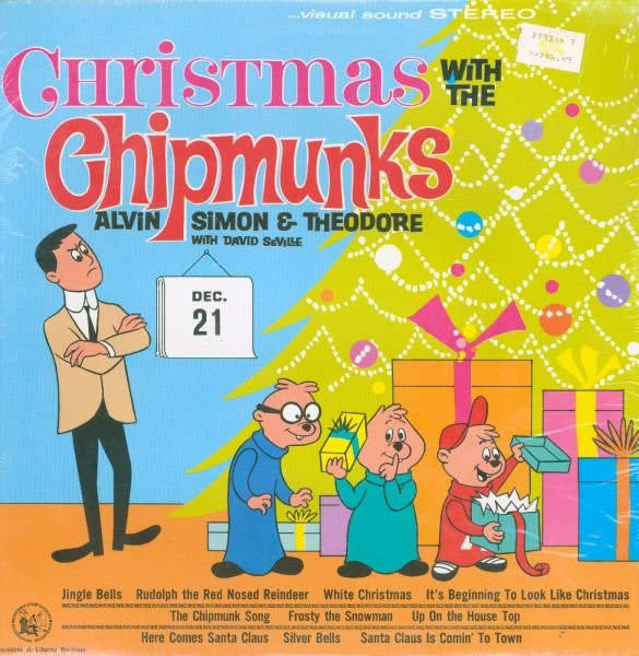 Christmas Christmas With The Chipmunks - Alvin, Simon & Theodore With David Seville ('80 CA) (VG plays VG+/VG++)