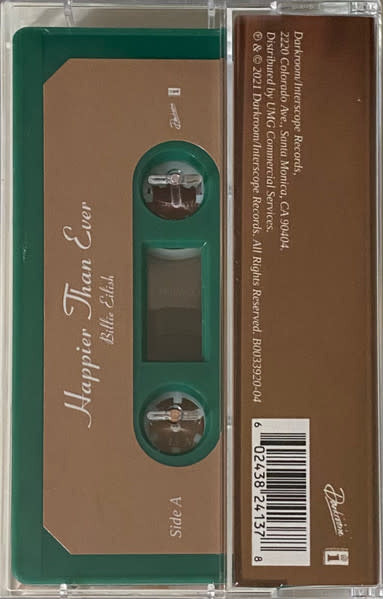 Pop Billie Eilish - Happier Than Ever (Green Shell Cassette)