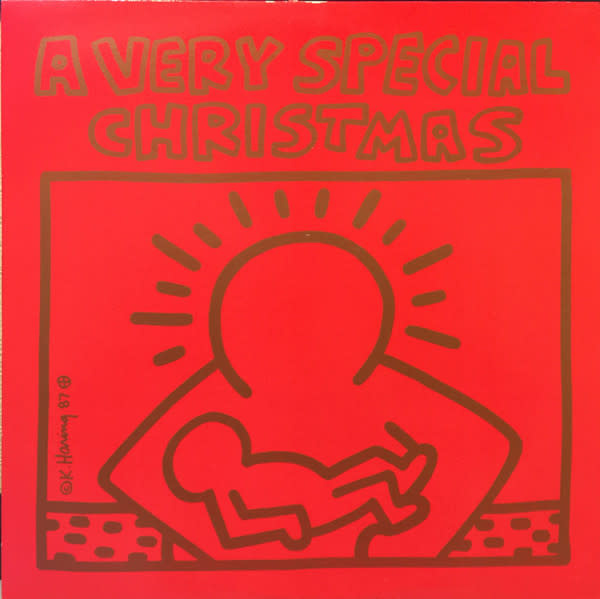 Christmas V/A - A Very Special Christmas ('87 CA still in shrink w/hype sticker) (VG+/VG, hole punch, creases)