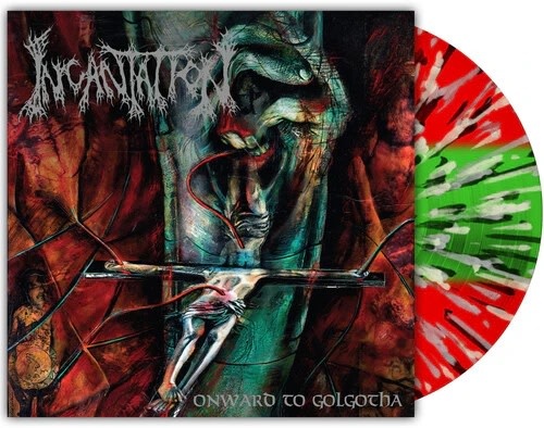Metal Incantation - Onward To Golgotha (Custom Three Colour Stripe With Splatter) (January 16, 2026)
