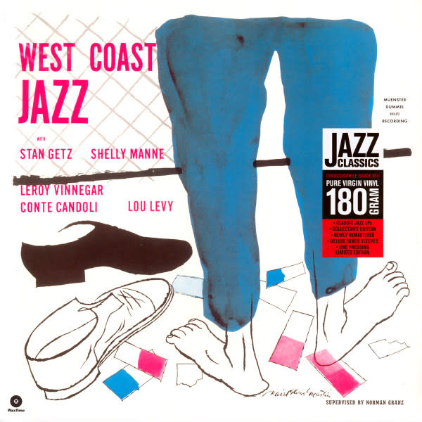 Jazz Stan Getz, Shelly Manne, Leroy Vinnegar, Conte Candoli, Lou Levy - West Coast Jazz (WaxTime Reissue) (NM/VG+)
