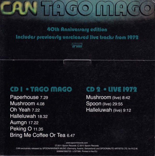 Krautrock Can - Tago Mago (2011 2CD Reissue) (USED CD - scuff)
