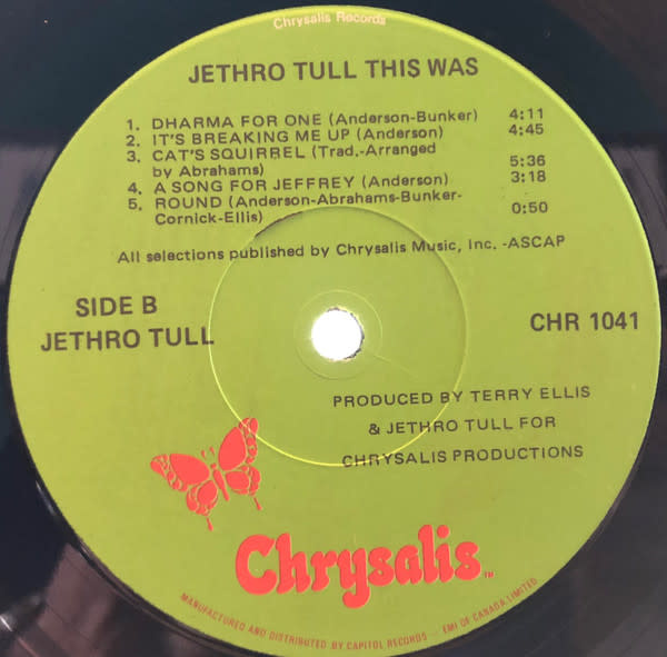 Rock/Pop Jethro Tull - This Was (CA Gatefold Reissue) (VG+/VG)