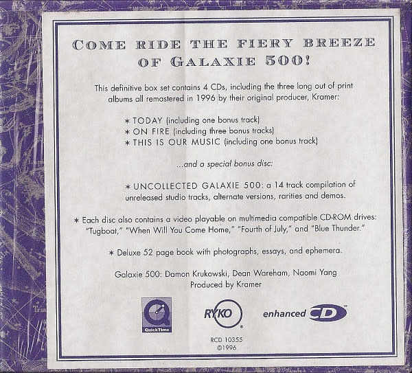 Rock/Pop Galaxie 500 - S/T '96 Ryko 4 CD Box Set (disc 3 scuff only, disc 2 case cracked, otherwise in great shape)