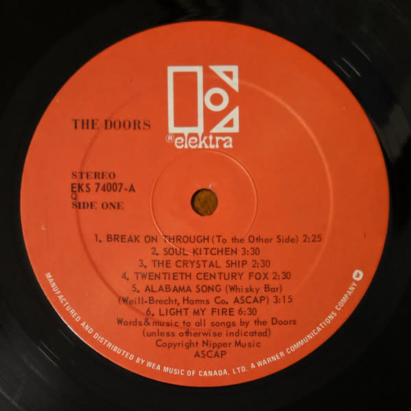 Rock/Pop The Doors - S/T (CA Red Label Reissue) (VG+/VG+)