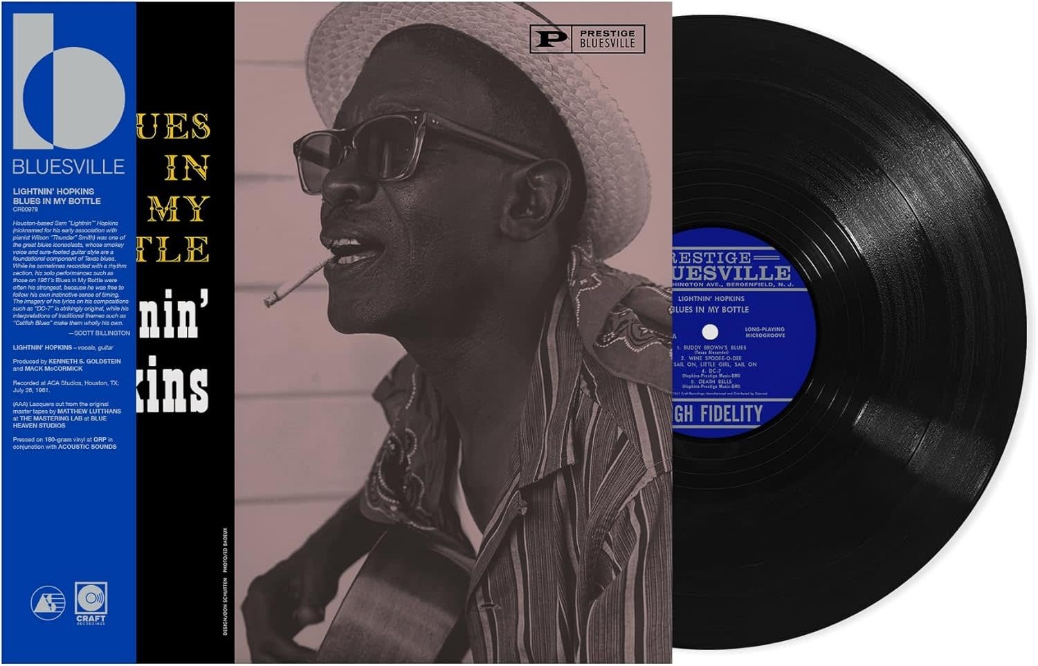 Blues Lightnin' Hopkins - Blues In My Bottle (Bluesville Acoustic Sounds Series) (April 3. 2026)